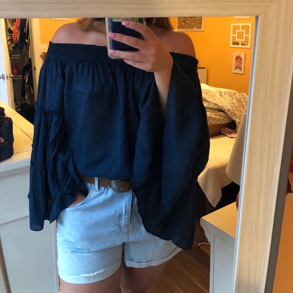 Blue Free People Shirt